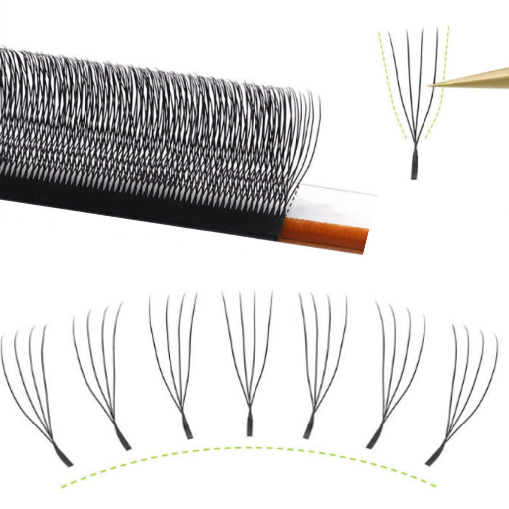 4D U Lash Extensions for Fuller Volume Lash Looks