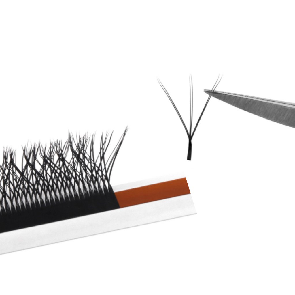 Double 3D W Premade Lash Fans for Volume Extensions